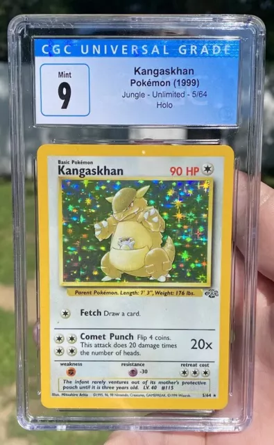 Kangaskhan CGC 9 Holo (9083) 21/64 - Pokemon Graded Cards » Jungle  Unlimited - Graded Power