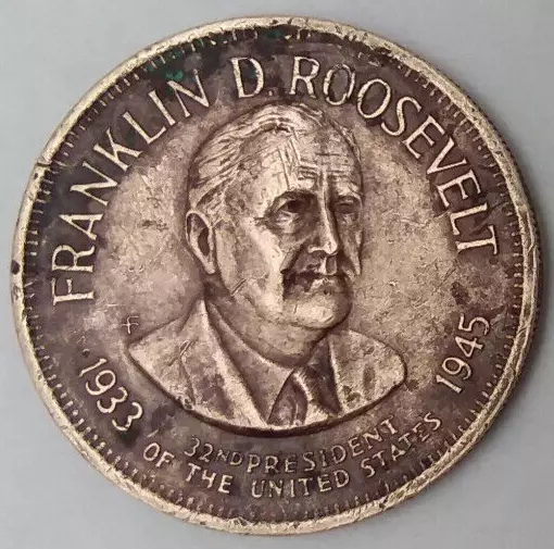 Franklin D. Roosevelt 1933-1945 32nd President Coin Token 26mm