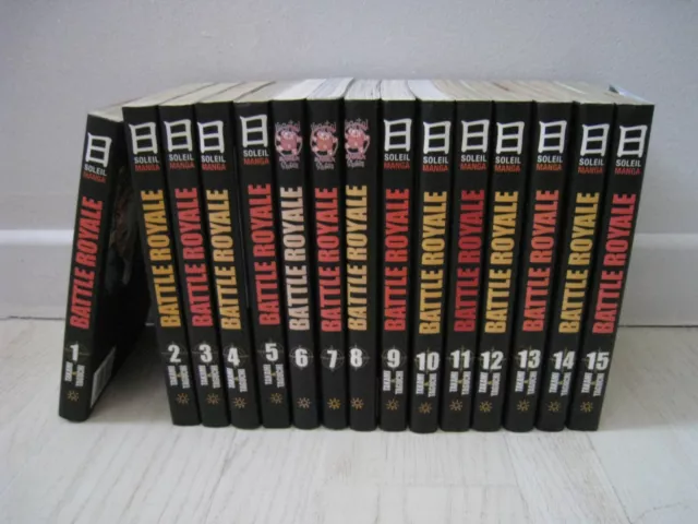 Manga - Battle Royale - Intégrale - Tomes 1 à 15 - Editions Soleil 2003 - 2006