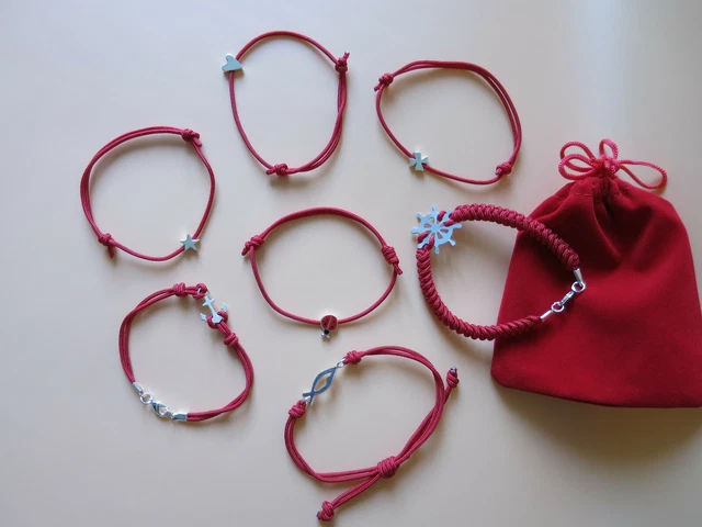 2 Braccialetti Rossi A 7 Nodi - Portafortuna Kabbalah, Protezione Unisex, Regolabili - Foto 7