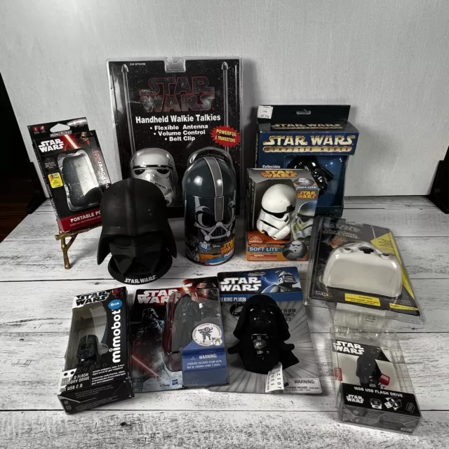 Star Wars Large Mixed Lot of Darth Vader and Stormtrooper Items Pre Owned