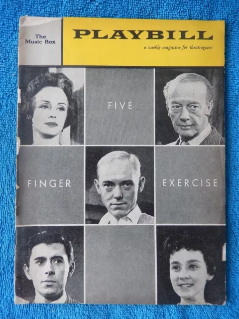 Five Finger Exercise - Music Box Theatre Playbill - August 15th, 1960 - Tandy