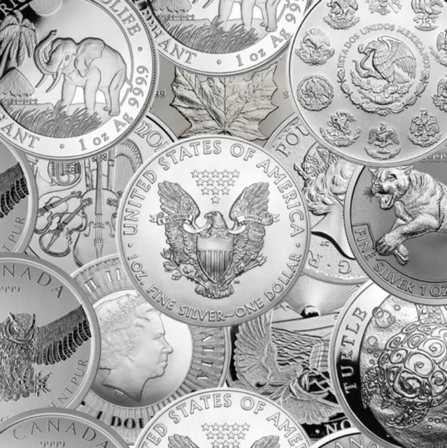 Random Year - 1 oz Silver 999 Fine Silver BU - Mint of Our Choice