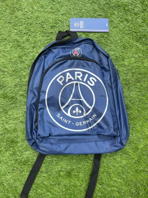 Official Paris Saint Germain Football Club PSG Navy/silver React Backpack BNWT