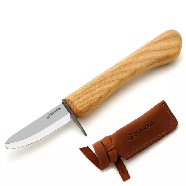 Whittling Knife for Kids and Beginners with a Leather Knife Sheath C1 kid