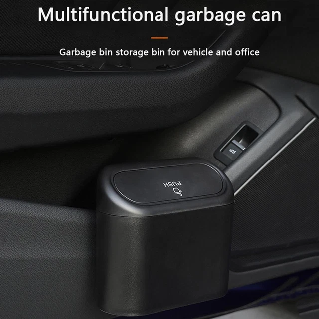 Car Trash Can Bin Hanging Vehicle Garbage Storage Boxes Auto Waste Organizer