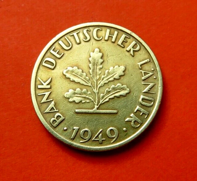 10 Pfennig Münze Bank Deutscher Länder 1949 J TRÈS BELLE Pièce de 10 PFENNIG 1949 J ALLEMAGNE EUR 7,99 - PicClick FR