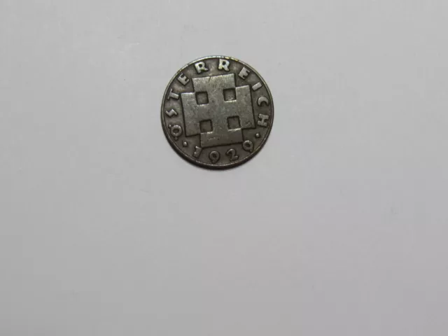 Old Austria Coin - 1929 2 Groschen - Circulated