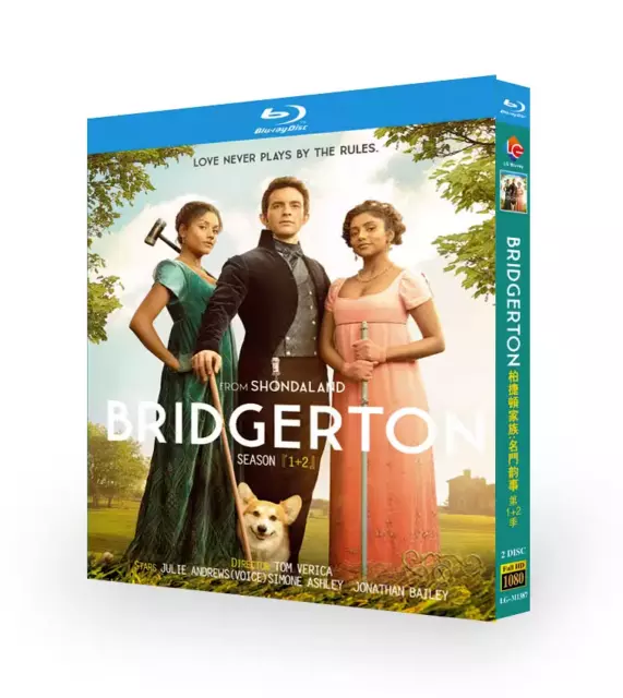 Bridgerton Season 1-2 Blu-ray BD TV Series 2 Disc All Region Box Set