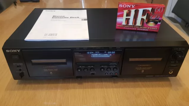 Sony TC-WE475 Stereo Doppel-Kassetten Deck Cassette Player