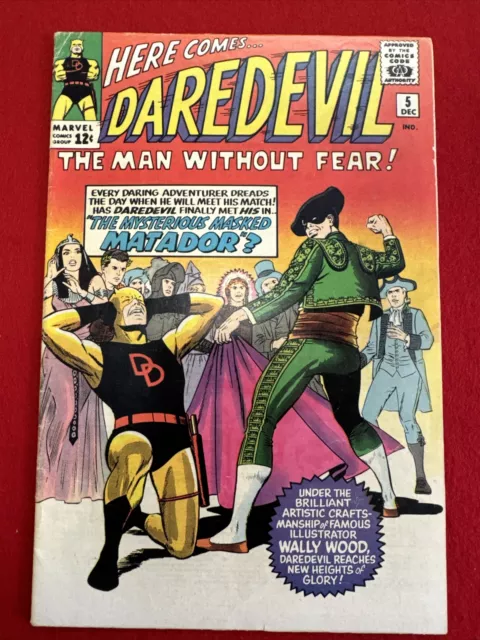 Daredevil #5 Marvel Comics 1964 1st Matador App. Wally Wood art FN/VF Stan Lee