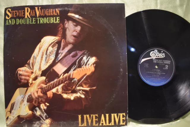 Stevie Ray Vaughan & Double Trouble 'LIVE ALIVE' DBL PROMO LP