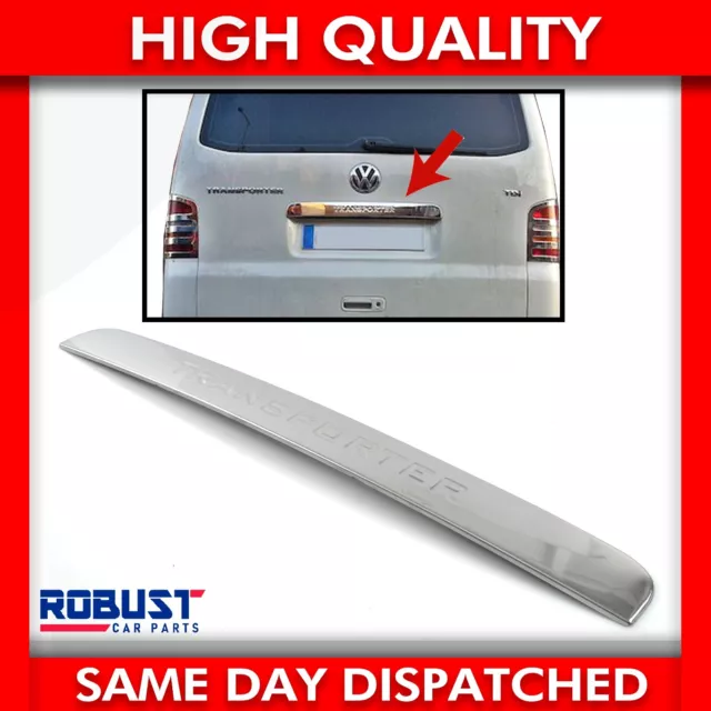 Rear Chrome Grab Handle Cover Tailgate Door S.steel For Vw Transporter 2003-2015