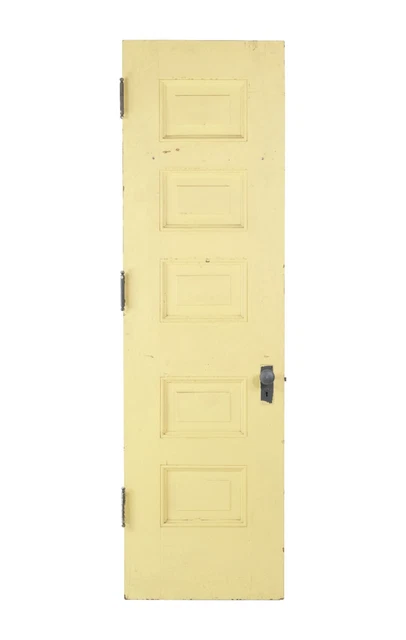 Antique Painted 5 Pane Pine Passage Door 83 x 24