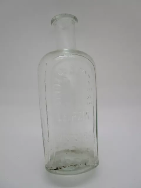 +ANTIK+ Flasche / Glasflasche / Linden Apotheke Leipzig Weststraße um 1900 2