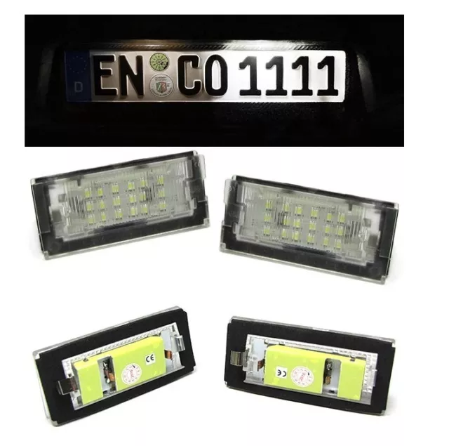 2 Eclairage Plaque Immatriculation A 18 Led Smd Bmw Serie 3 E46 Berline Touring