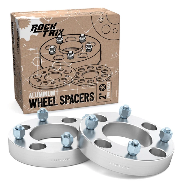 32mm (1.25") ATV Wheel Spacers 4x110 4/110, M10x1.25 Studs & Cone Seat Nuts UTV