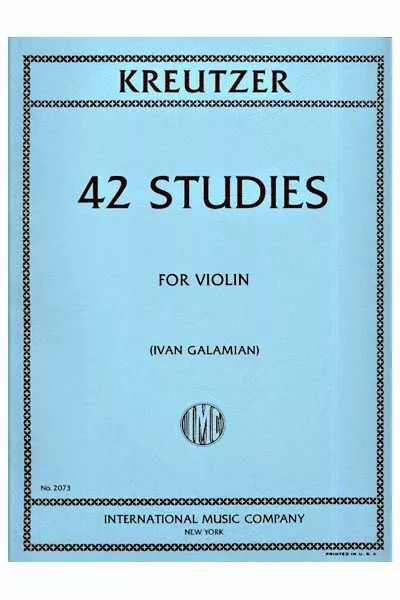 42 Studies, for Violin; Rodolphe Kreutzer