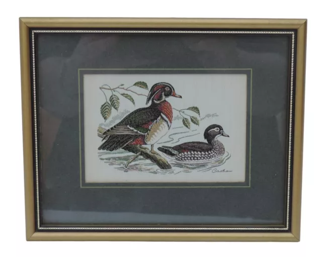 Cash's of Coventry Silk Woven Pictures - Wood Ducks