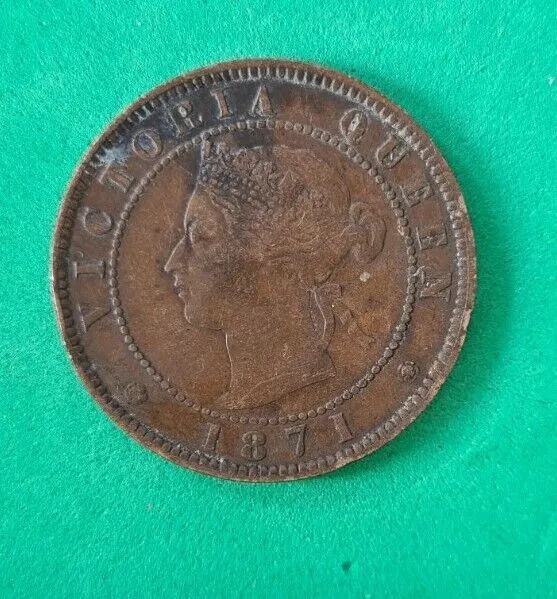 1871  Canada Queen Victoria one cent coin #429c