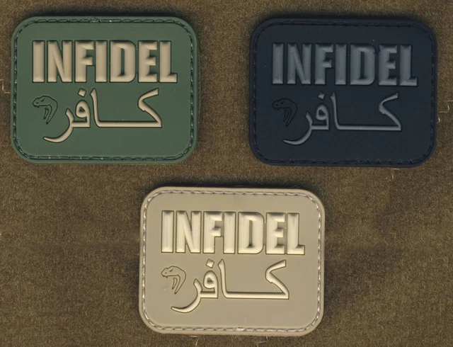 Crusader Infidel Patchs Isaf Armée Arabe Chrétien Tactique Bacon