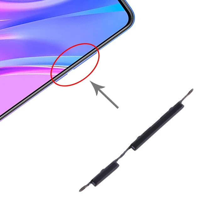 Bouton Power/Volume Bleu Pour Oppo Realme C11 C21 C25 C12 - Neuf Générique