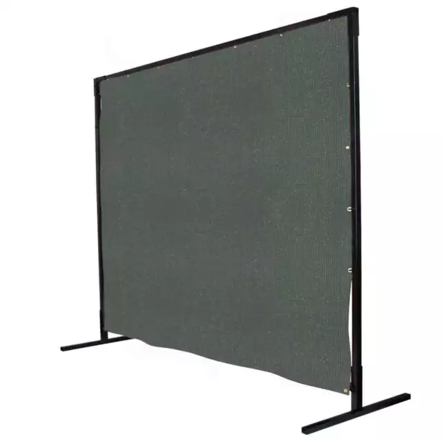 Black Stallion 6X8CSQF1 6x8 ft Olive Canvas Duck Welding Screen with Quickframe