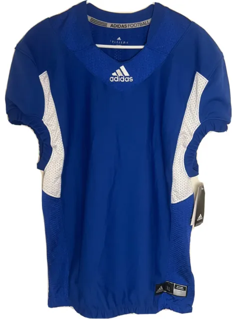 NWT Mens Adidas Techfit Climalite Blue Football Jersey Practice/Warmup Size XL