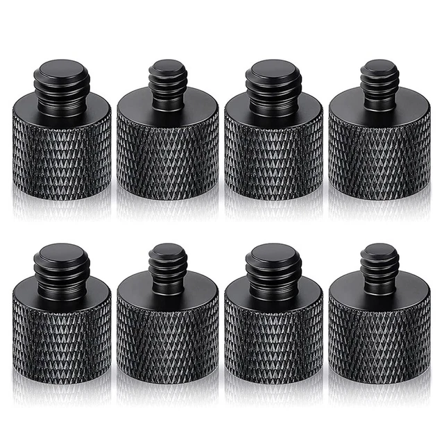 8Pcs Microphone 1/4 Male to 3/8 Female and 3/8 Male to 1/4 Female Camera4532