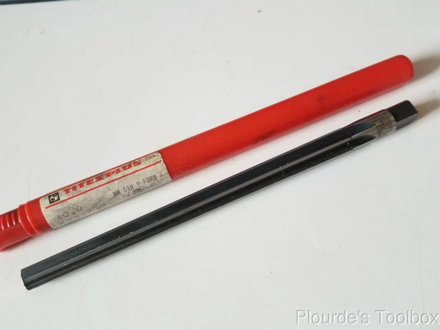 Used Titex Plus 10.0 Metric Taper Pin Reamer, 1:50, HSS, 10.4mm to 13.4mm, F3317