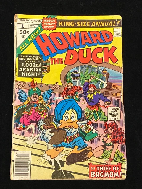 Howard the Duck King-Size Annual #1 - 1977 Marvel - Newsstand - VG+!