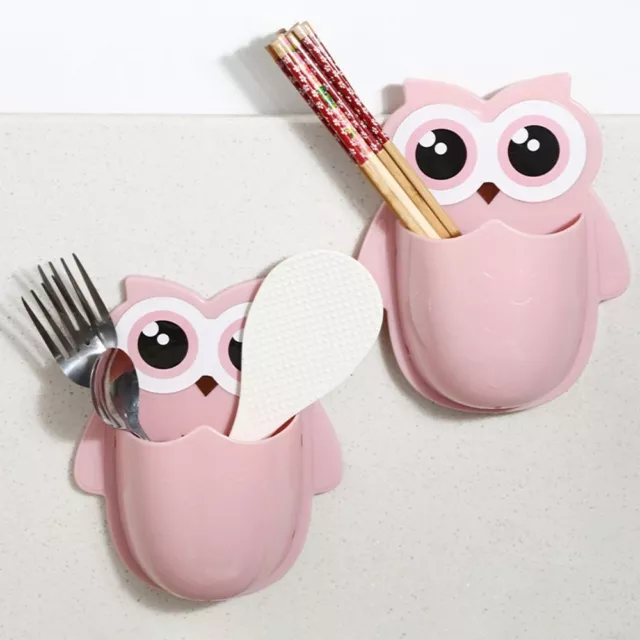 Self-adhesive Toothbrush Holder Cartoon Drain Shelf Kitchen Holder  Household