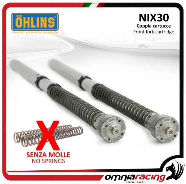 2 fork cartridges Ohlins NIX30 without springs for Ducati 848 (fork showa) 08/12