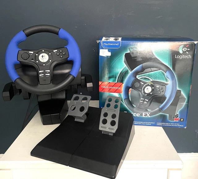 LOGITECH DRIVING FORCE GT Force Feedback Steering Wheel only PS2 & PS3