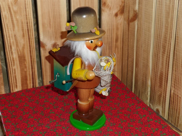 Steinbach Räuchermann mit Spieluhr Imker mit Bienenhaus 23cm Erzgebirge
