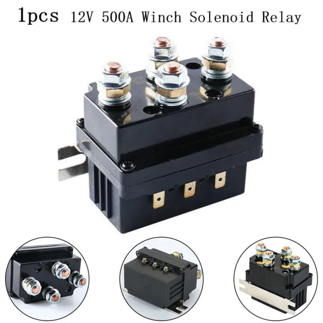 Electric Winch-12V 500A Solenoid Relay For 7000lb-12000lb Winch Remote Control
