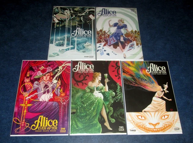 ALICE EVER AFTER #1 2 3 4 5 1st print B variant set BOOM wonderland 1st app GRIM
