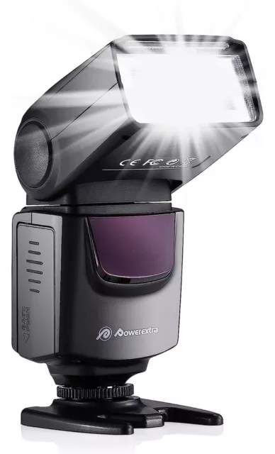 Flash para cámara Powerextra Professional DF-400 Speedlite con zapata de un solo contacto