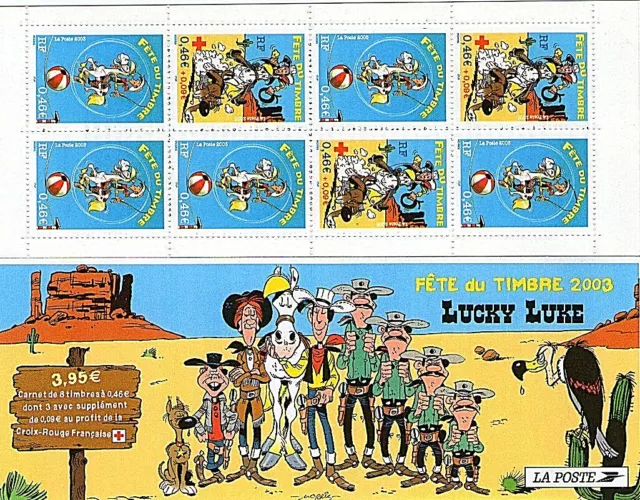 Carnet 3546A Journee Fete Du Timbre 2003 Neuf ** Non Plie Luxe - Lucky Luke