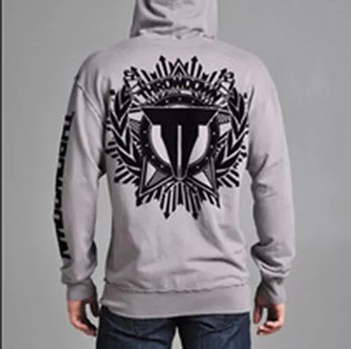 Throwdown by Affliction "Silver" Zip Up Hoodie 2