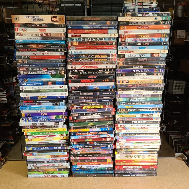WHOLESALE LOT OF 100 Used VG Movie DVDs Assorted Bulk Bundle Free