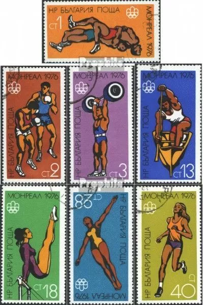 Bulgarien 2501-2507 (kompl.Ausg.) gestempelt 1976 Olympische Sommerspiele, Montr