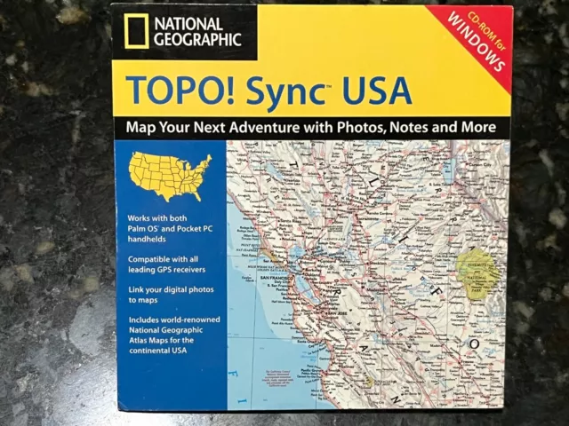 National Geographics Topo Sync USA CD