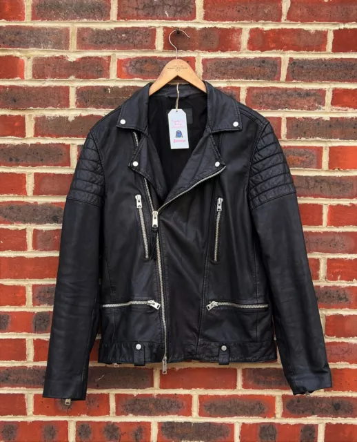 All saints kane leather jacket online