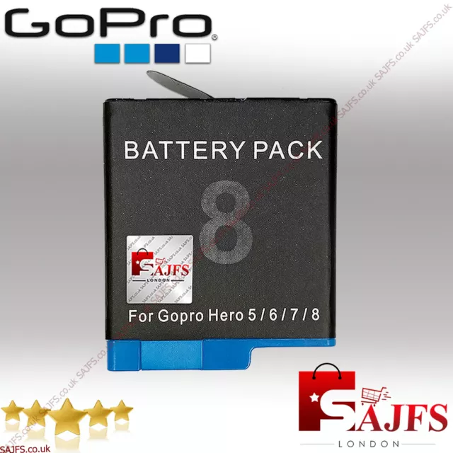 GOPRO AJBAT-001 Battery Rechargeable For Hero 8 Hero 7 Hero 6 Hero 5 - SAJFS®