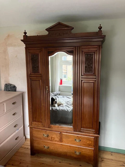 antique oak wardrobe