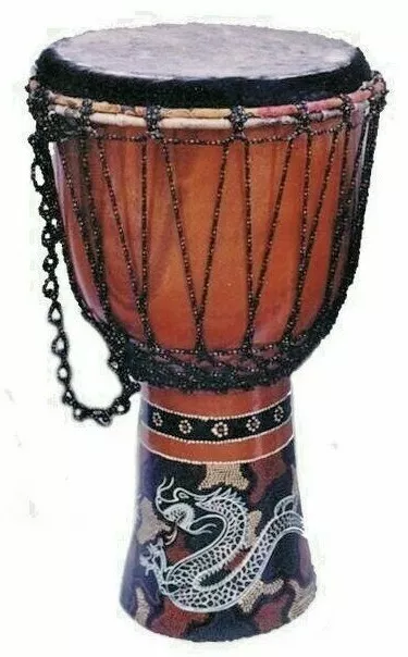 Trommel Afrika/Bali - Style Mini Bongo Djembe Drum 20 cm Percussion Tropen Holz