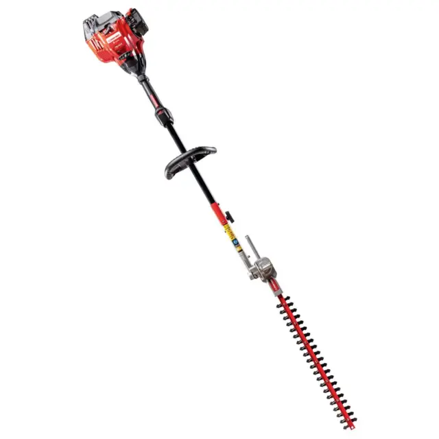22 in 25 cc Gas 2-Stroke Articulating Hedge Trimmer with Attachment Capabilities
