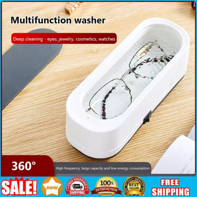 Kunststoff-Brillenreinigungsbox Einfacher Ultraschallreiniger für Zuhause (USB)