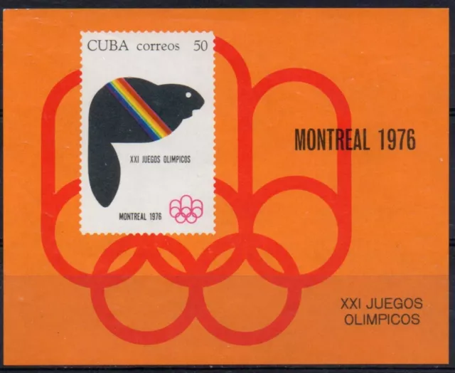 Minifoglio Cuba Olimpiadi Di Montreal 1976 Mnh**